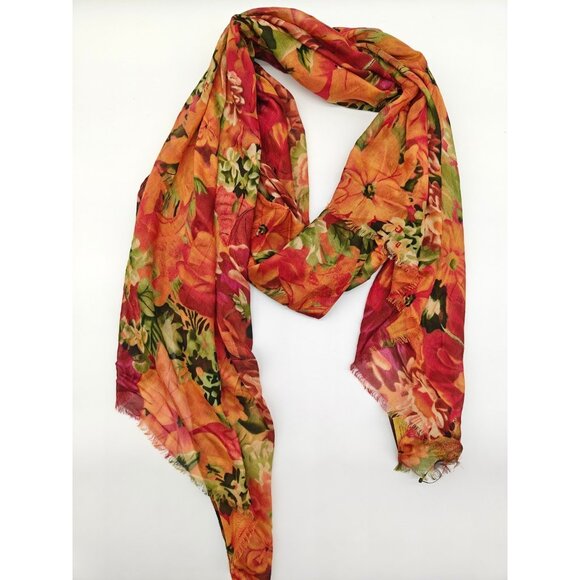 PATRICIA NASH Vintage floral print women's scarf - Spring multi - Picture 2 of 8